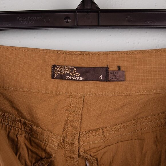 Prana Larissa Knicker Bermuda tan shorts-4 - Picture 3 of 5